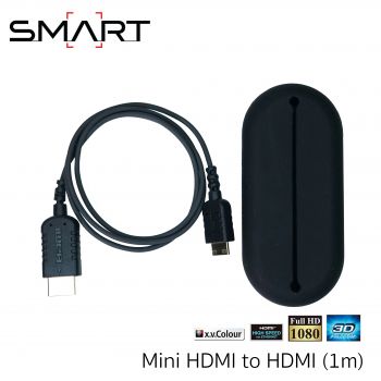 SMART Super Ultra Thin High Speed HDMI to mini HDMI Cable (1m) - World's thinnest and most รับประกันศูนย์ไทย1ปี