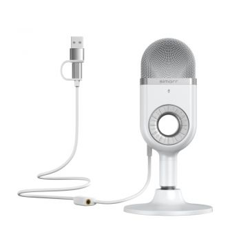 simorr - 3492 Wave U1 USB Condenser Microphone (White) - ประกันศูนย์ไทย