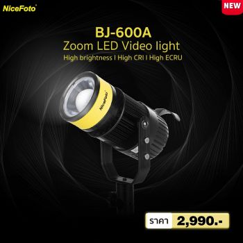 NiceFoto - BJ-600A Zoom LED Video light ประกันศูนย์ไทย