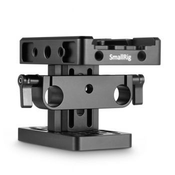 SmallRig 2145B Universal 15mm Rall Support System Base plate (QR Plate Excluded) (DD)