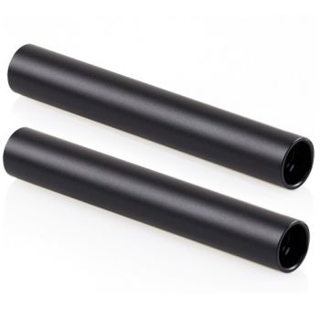 SmallRig 1050 2pcs 15mm Black Aluminum Alloy Rod(M12-15cm) 6inch